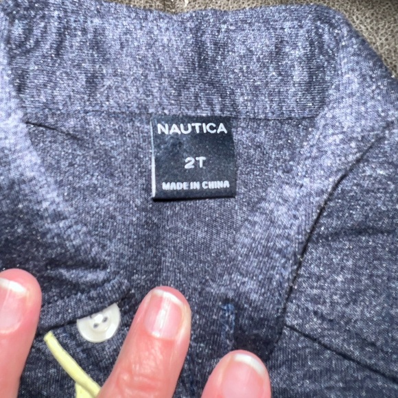 NWT Nautica Long Sleeve Button Down Toddler Shirt - Picture 2 of 4